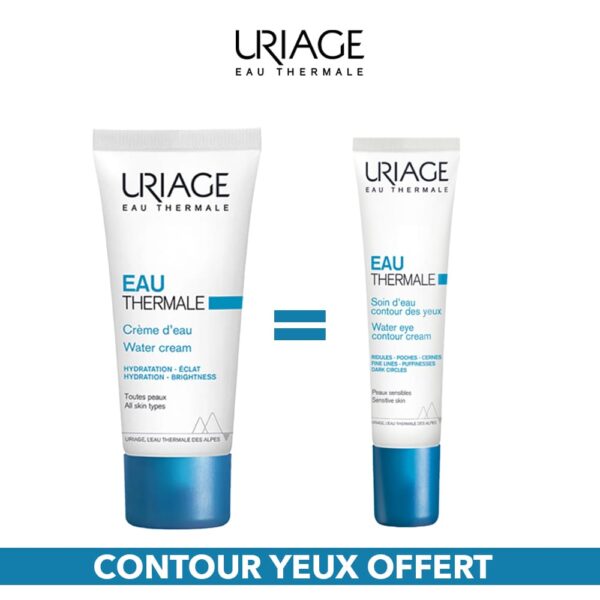 Uriage – Eau Thermale Creme D'Eau 40Ml = Eau Thermale Contour Yeux Offert