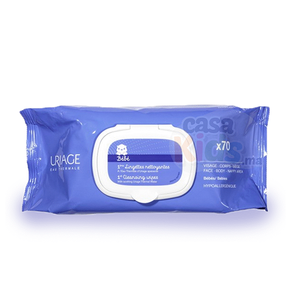 Uriage – Bébé – 1Ere Lingettes Nettoyantes/ 70 Unites
