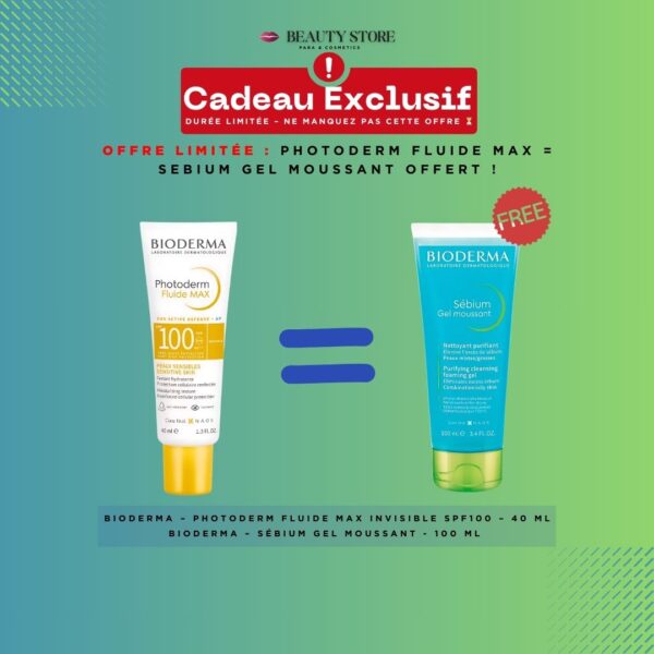 Bioderma - Pack photoderm fluide max = Sebium gel moussant offert