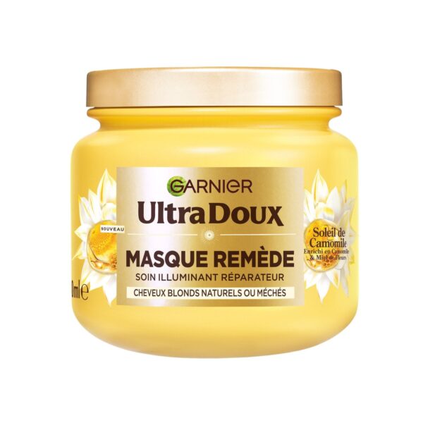 Garnier – Ultra Doux Camomille Masque Masque Remède Réparateur – 340 Ml