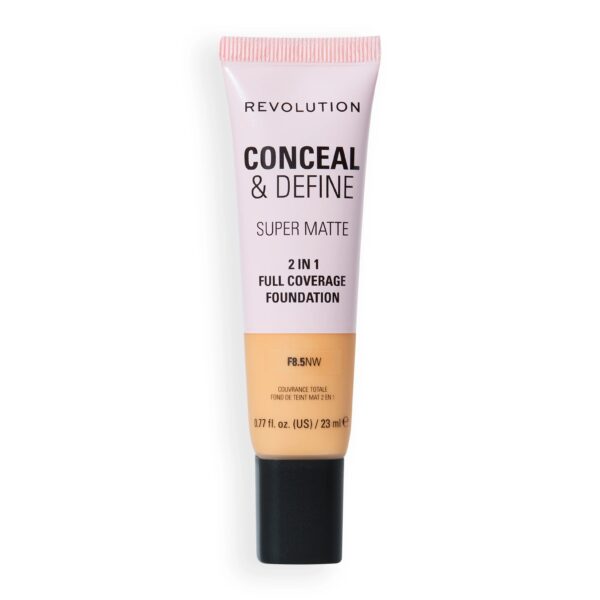 Revolution – Conceal and Define Full Cover Tube Foundation F8.5