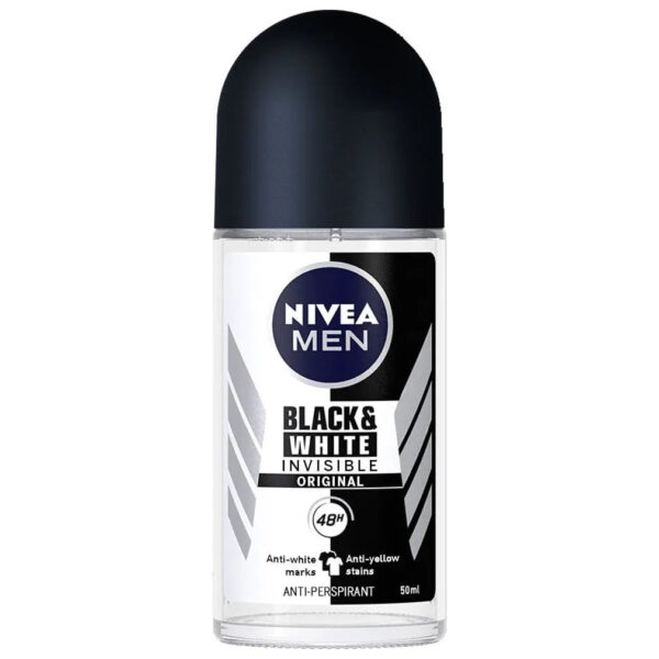 Nivea – Men Deodorant Roll-on Black & White Original – 50 Ml