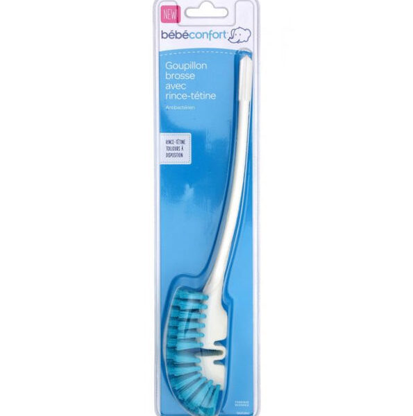 Bébé Confort – Goupillon Brosse avec Rince Tétine Bleu