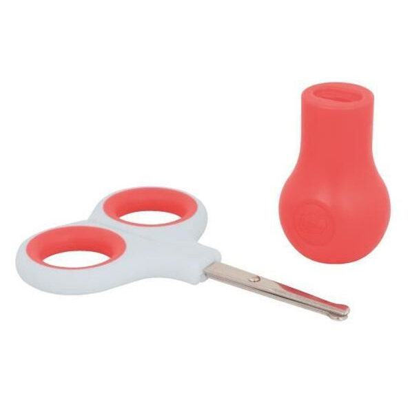 Bébé Confort – Ciseaux avec Bouts Arrondis Rouge et Blanc (1M +)