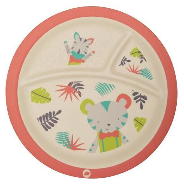 Bébé Confort – Assiette en Bambou avec Compartiments Jungle Vibes (18M +)