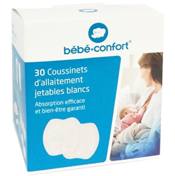 Bébé Confort – Coussinets d’Allaitement Jetables Blancs (x 30)