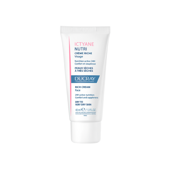 Ducray – Ictyane Nutri Crème Riche Visage – 40 Ml