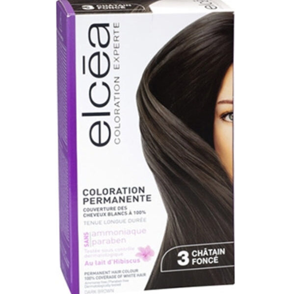 Elcea – Coloration Experte Châtain Foncé 3