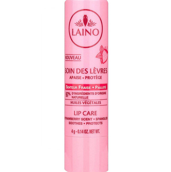 Laino – Soin des Lèvres Pailleté Senteur Fraise – 4 G