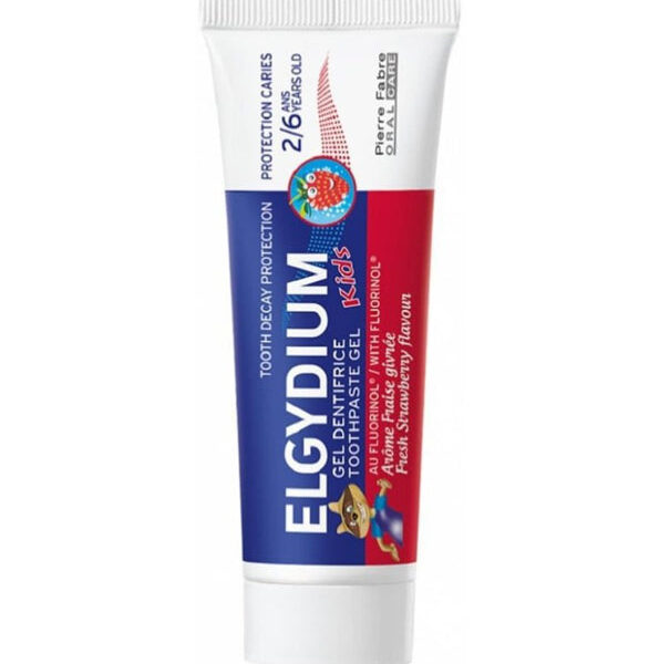 Elgydium – Kids Dentifrice Fraise Givrée l’Âge de Glace 2-6 Ans – 50 Ml