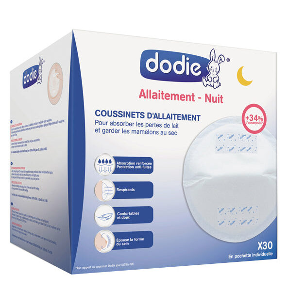 Dodie – Coussinets d’Allaitement Nuit (x 30)
