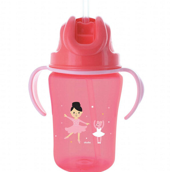 Dodie – Tasse Paille (18M+) Rose – 350 Ml