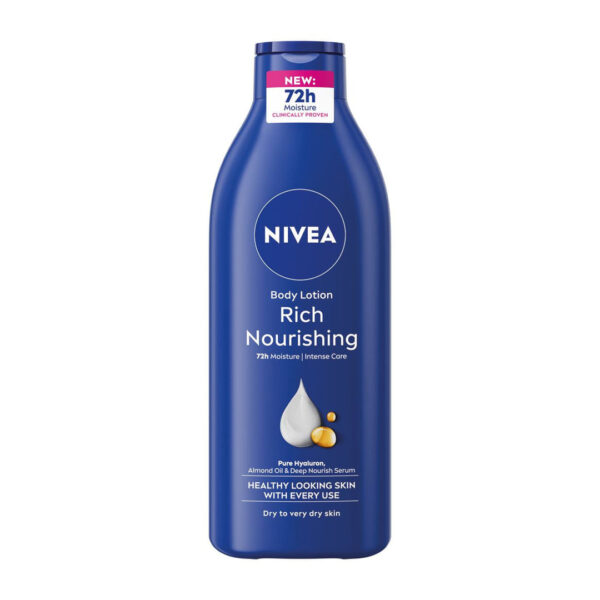 Nivea – Lait Corps Hydratant Nourrissant 400 Ml Nutrition Intense & Peau Douce 72h