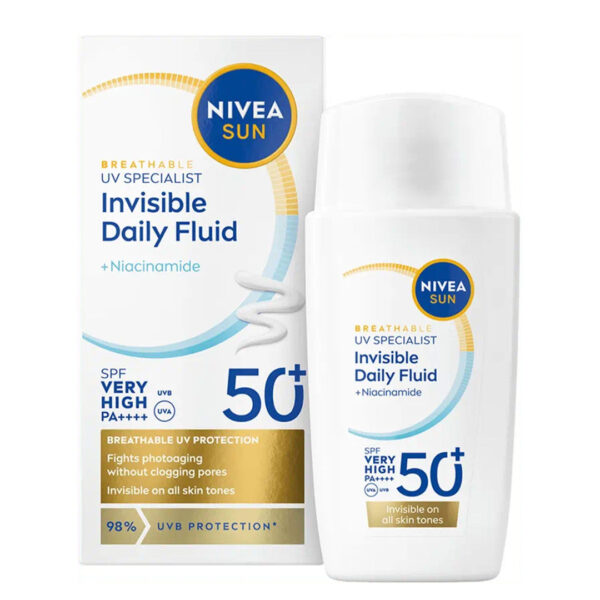 Nivea – Sun Fluide Invisible UV Face Daily Niacinamide Fps 50+ – 50 Ml