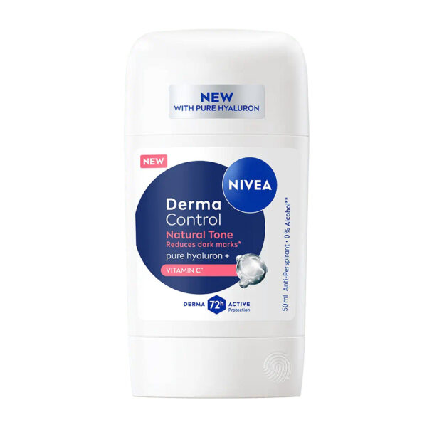 Nivea – Déodorant Stick Derma Control Natural Tone Anti-perspirant 72H – 50 Ml