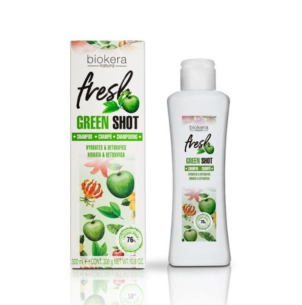 Biokera – Shampoing Fresh Green Shot – 300 Ml