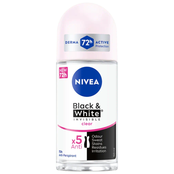 Nivea – Deodorant Black & White Invisible Clear Anti-perspirant 72H