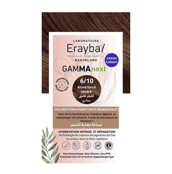 Erayba – Next Coloration Hydratante Permanente N6/10 Blond Fonce Cendre