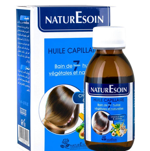 NaturEsoin – Huile Capillaire 7 Bain d’Huiles Végétales – 125 Ml