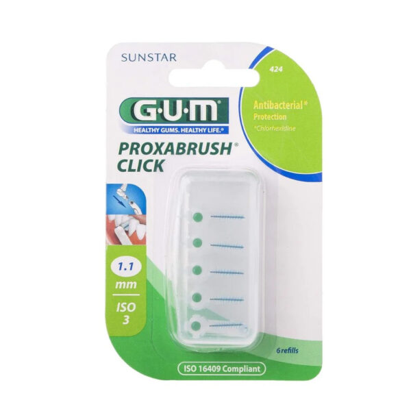 GUM – Sunstar Refill Brossette Interdentaire Proxabrush Click 1.1mm 424
