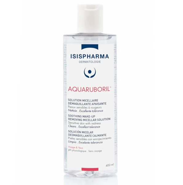 Isispharma – Ruboril Aquaruboril Solution Micellaire Démaquillante Apaisante – 400 Ml