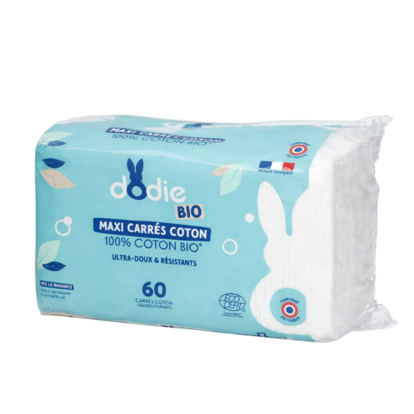 Dodie – Maxi Carres Coton 3 en 1 60pcs