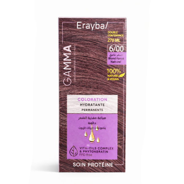 Erayba – Gamma Next Coloration 6.00 Blond Fonce Naturel Coloration Hydratante Permanente