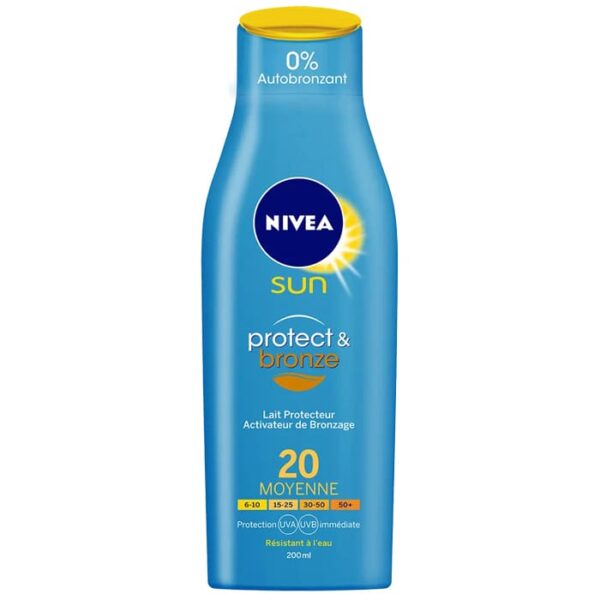 Nivea – Sun Protect & Hydrate Lait Solaire SPF 20 – 200 Ml