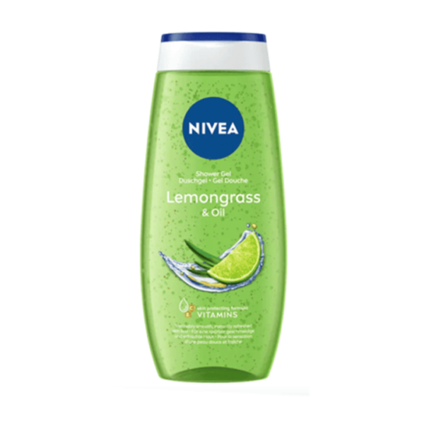 Nivea – Gel Douche Lemongrass & Oil 250 Ml Fraîcheur Tonifiante & Micro-huiles Nourrissantes