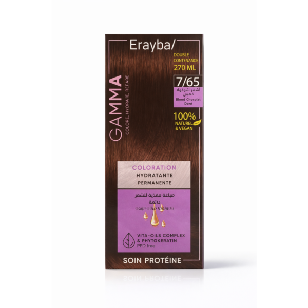 Erayba – Gamma Coloration 7/65 Blond Chocolat Doré