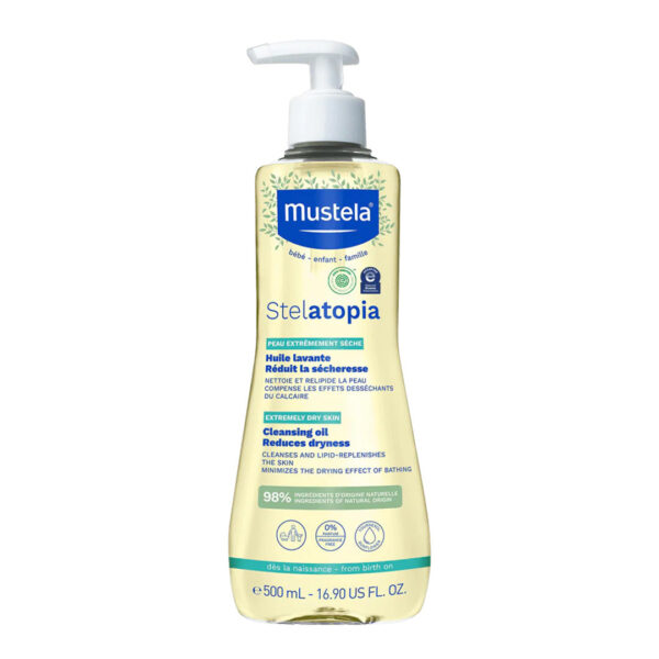 Mustela – Stelatopia Huile Lavante Anti-démangeaison – 500 Ml