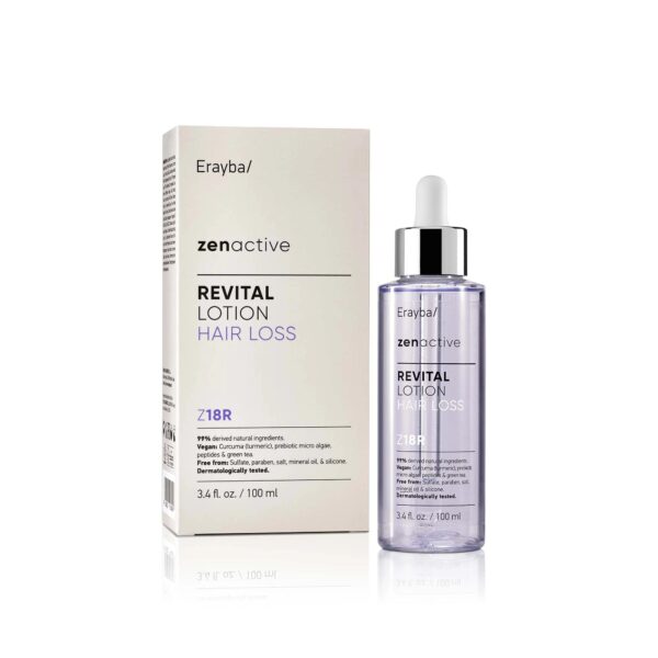 Erayba – ZenActive Lotion Revital Z18R – 100 Ml – Traitement Anti-chute & Stimulation du Cuir Chevelu