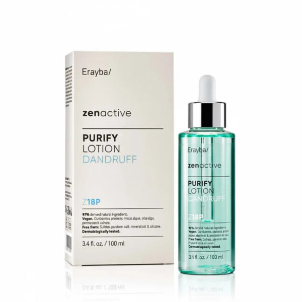 Erayba – Zenactive Purify Lotion Dandruff Z18P -100 Ml Antipelliculaire & Apaise les Irritations
