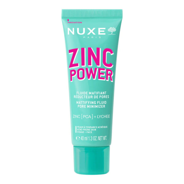 NUXE – Zinc Power Fluide Matifiant Reducteur de Pores – 40 Ml