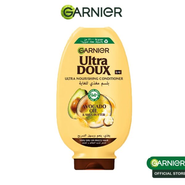 Garnier – Ultra Doux Après-shampooing Avocat Karité 200 Ml Cheveux Secs et Abîmés