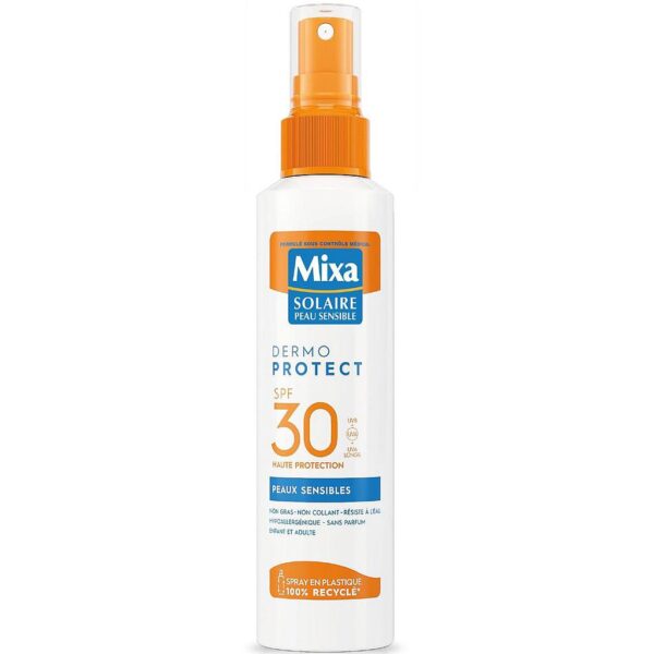 Mixa – Solaire Dermo Protect Peaux Sensibles SPF 30 Spray – 150 Ml