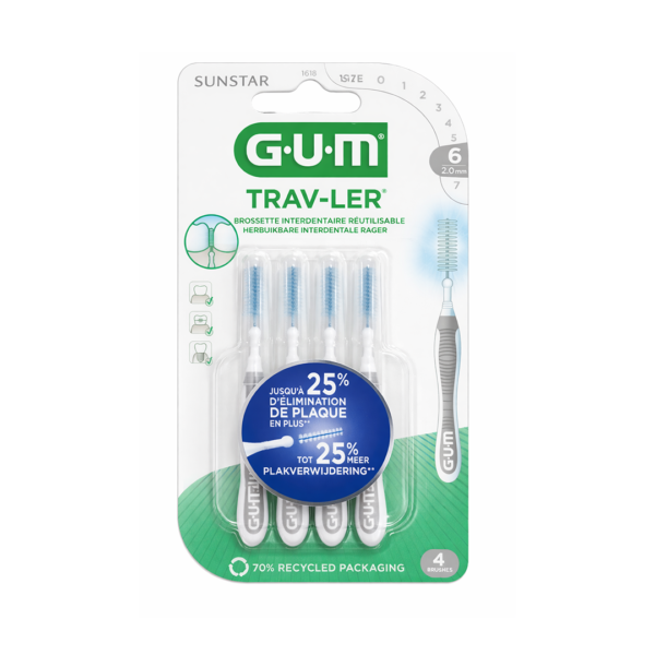 GUM – Interdit Travler Brossette 2.0 Mm 1618