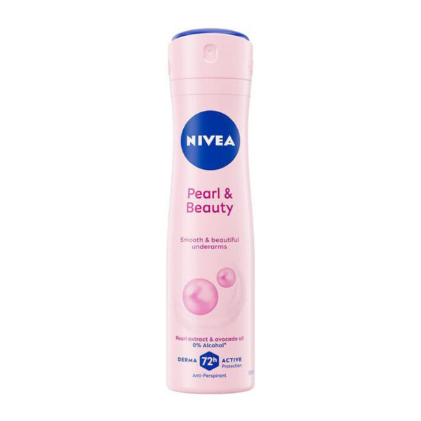 Nivea – Déodorant Femme Pearl & Beauty Spray 72h 200 Ml Douceur, Éclat & Protection Longue Durée