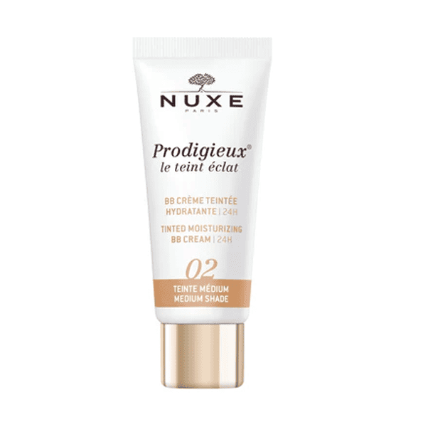 NUXE – Prodigieux le Teint Eclat 02 BB Crème Hydratante Medium – 30 Ml