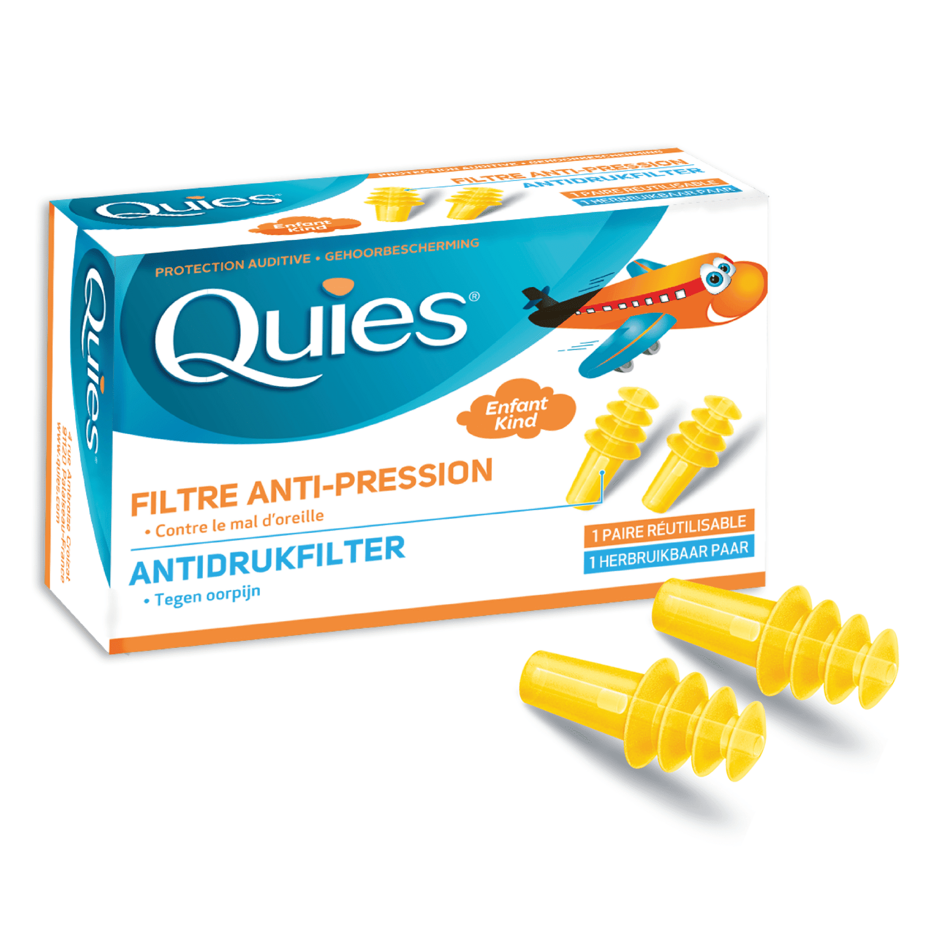 QuiesGehoorbeschermingAntidrukfilterKind1paar.png