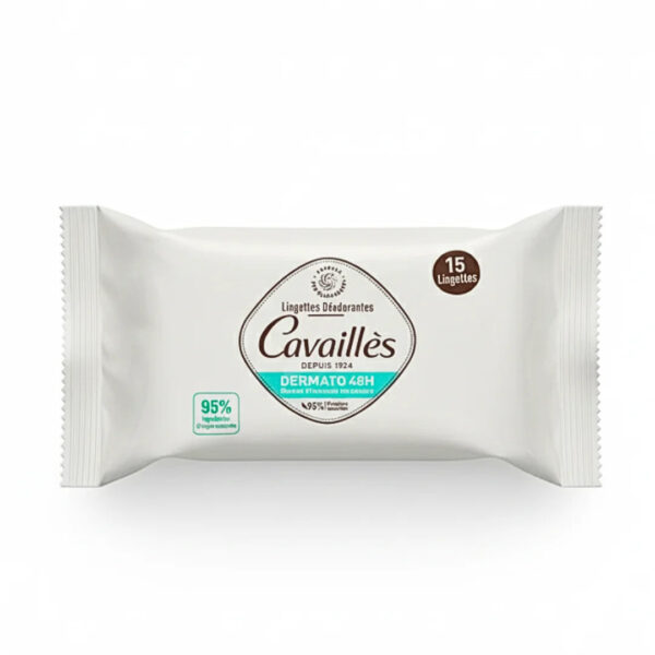 Rogé Cavaillès – Cavailles Lingettes Déodorant Dermato 48h 15 Lingettes Rafraîchissantes