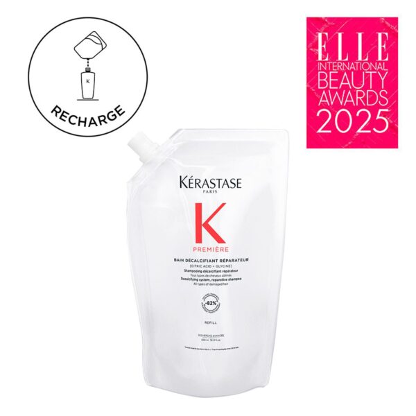Kérastase – Première Bain Décalcifiant Réparateur Shampooing Décalcifiant et Réparateur Recharge – 500 Ml