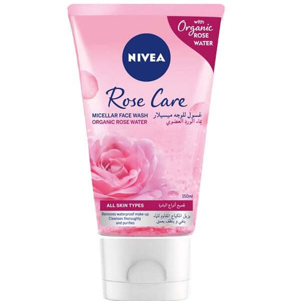 Nivea – Rose Care Gel Nettoyant Douceur Visage – 150 Ml