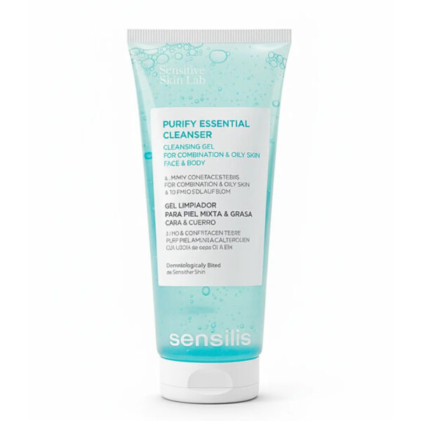 Sensilis – Purify Essential Cleanser 200 Ml Gel Nettoyant Purifiant & Équilibrant Peaux Mixtes à Grasses