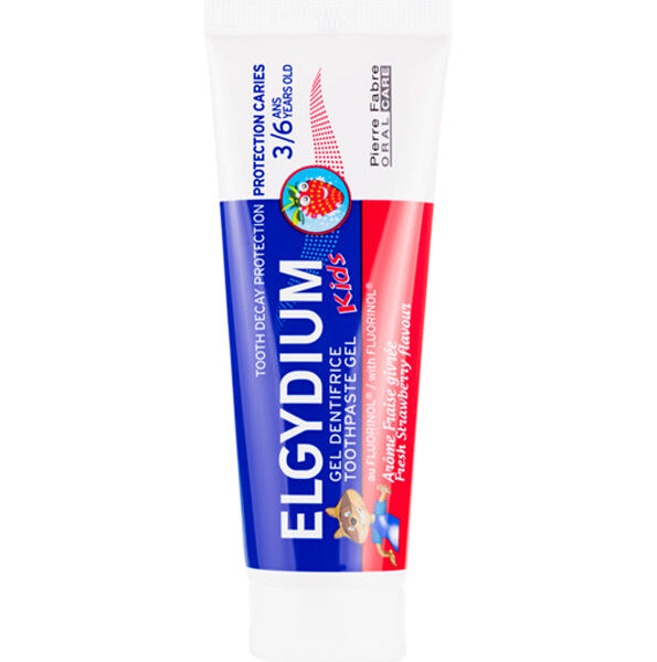 Elgydium – Dentifrice Kids 3-6 Ans Gout de Fraise