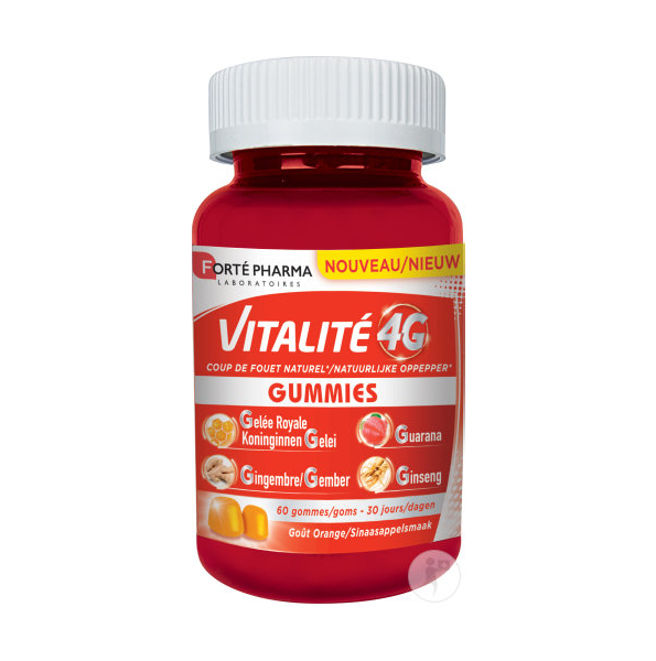 Forte Pharma – Vitalite 4 G Gummies Gout Orange 60 Gummes