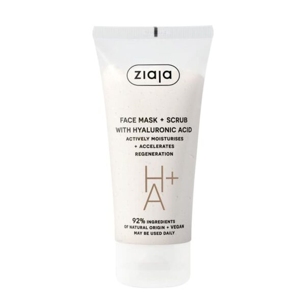 Ziaja – Ha+ Masque + Gommage à l’Acide Hyaluronic – 55 Ml