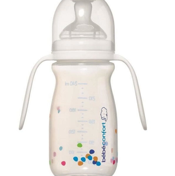 Bébé Confort – Biberon 240 Ml Poignées + Tétine T2 Débit Rapide