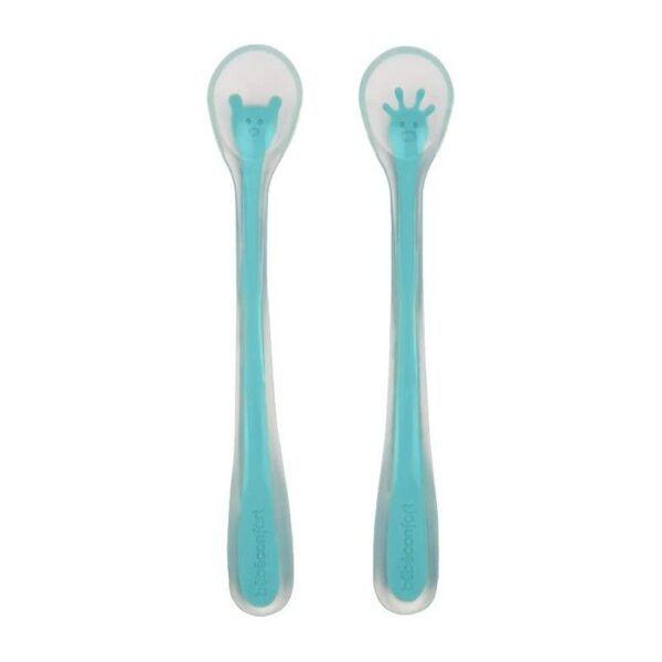 Bébé Confort – Cuillères en Silicone Douces (x 2) Taille 2 (4M +)