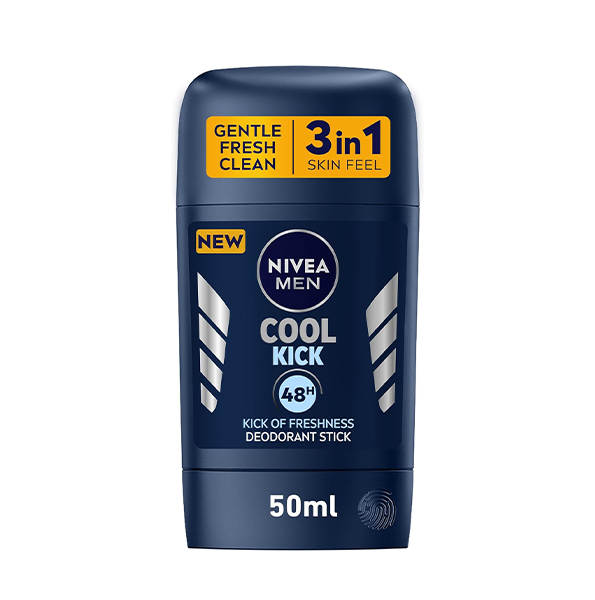 Nivea – Men Déodorant Stick Cool Kick 50 Ml Rafraîchissant & Longue Durée